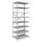 Hallowell Metal Antimicrobial Shelving, 24"D x 36"W x 87"H, 8 Shelves, Steel A4513-24PL-AM - alternate 1