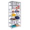 Hallowell Metal Antimicrobial Shelving Unit, 24"D x 36"W x 87"H, 8 Shelves, Steel 4513-24PL-AM - alternate 2