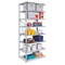 Hallowell Metal Antimicrobial Shelving, 24"D x 36"W x 87"H, 8 Shelves, Steel A4513-24PL-AM - alternate 2