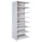 Hallowell Metal Antimicrobial Shelving, 24"D x 36"W x 87"H, 8 Shelves, Steel A4523-24PL-AM - alternate 1