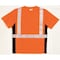 Kishigo Unisex Short Sleeve Hi-Vis Black Sided T-Shirt, Polyester, Orange, XL 9115-XL - alternate 2