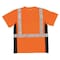 Kishigo Unisex Short Sleeve Hi-Vis Black Sided T-Shirt, Polyester, Orange, XL 9115-XL - alternate 1