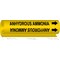 Brady Pipe Mrkr, Anhydrous Ammonia, 1/2to1-3/8In 5631-O - alternate 1