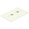 Monoprice WallPlate, Blank, 2 Hole, Ivory 6728 - alternate 1