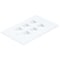 Monoprice WallPlate, Blank, 6 Hole, White 6733 - alternate 1