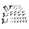 Wall Control Slotted Tool Board Hook Kit, 26 Piece, Blk 35-K-DLXBK - alternate 1