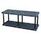 Structural Plastics Freestanding Plastic Shelving, Open Style, 24 in D, 66 in W, 27 in H, 2 Shelves, Black ST6624B - alternate 1