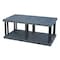 Structural Plastics Freestanding Plastic Shelving, Open Style, 36 in D, 66 in W, 27 in H, 2 Shelves, Black ST6636B - alternate 1