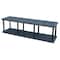 Structural Plastics Freestanding Plastic Shelving, Open Style, 24 in D, 96 in W, 27 in H, 2 Shelves, Black ST9624B - alternate 1