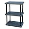 Structural Plastics Freestanding Plastic Shelving, Open Style, 24 in D, 36 in W, 51 in H, 3 Shelves, Black ST3624x3 - alternate 1