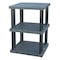 Structural Plastics Freestanding Plastic Shelving, Open Style, 36 in D, 36 in W, 51 in H, 3 Shelves, Black ST3636x3 - alternate 1
