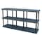 Structural Plastics Freestanding Plastic Shelving, Open Style, 24 in D, 96 in W, 51 in H, 3 Shelves, Black ST9624x3 - alternate 1