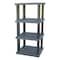 Structural Plastics Freestanding Plastic Shelving, Open Style, 36 in D, 36 in W, 75 in H, 4 Shelves, Black ST3636x4 - alternate 1