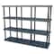Structural Plastics Freestanding Plastic Shelving, Open Style, 24 in D, 96 in W, 75 in H, 4 Shelves, Black ST9624x4 - alternate 1