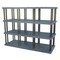 Structural Plastics Freestanding Plastic Shelving, Open Style, 36 in D, 96 in W, 75 in H, 4 Shelves, Black ST9636x4 - alternate 1