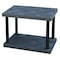 Structural Plastics Freestanding Plastic Shelving, Open Style, 24 in D, 36 in W, 27 in H, 2 Shelves, Black ST3624B - alternate 1