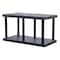 Structural Plastics Freestanding Plastic Shelving, Open Style, 24 in D, 48 in W, 27 in H, 2 Shelves, Black ST4824B - alternate 1