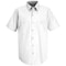 Red Kap Men's Short Sleeve Work Shirt, Cotton/Polyester, Button, 2 Front Pocket(s), White, M SP24WH SSLM - alternate 1