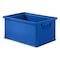 Ssi Schaefer Solid & Stackable Straight Wall Storage Container, 1.9 gal, 13 in L x 9 in W x 6 in H, Blue 1463.130906BL1 - alternate 1
