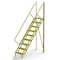 Tri-Arc 132 in Overall H, Ladder, Steel, 9 Steps, Yellow Powder Coated Finish, 1,000 lb Load Capacity UCL5009246 - alternate 1