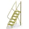Tri-Arc 102 in Overall H, Ladder, Steel, 6 Steps, Yellow Powder Coated Finish, 1,000 lb Load Capacity UCL5006242 - alternate 1