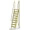 Tri-Arc 132 in Overall H, Ladder, Steel, 9 Steps, Yellow Powder Coated Finish, 1,000 lb Load Capacity UCL7509246 - alternate 1