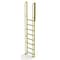 Tri-Arc 132 in Overall H, Ladder, Steel, 9 Steps, Yellow Powder Coated Finish, 1,000 lb Load Capacity UCL9009246 - alternate 1