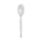 Dixie Disposable Spoon, Crystal, Heavy Weight, PK1000 TH017 - alternate 1