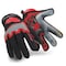 Hexarmor Chrome Series(R) Cut Resistant Gloves, Synthetic Leather Palm, M, Black/Red 4022-M (8) - alternate 3