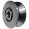 Smith Bearing Double Sealed Track Roller, V-Groove Yoke, Alloy Steel, 4-1/2 in Dia, 1-3/4 in Wd, 1-in Bore Dia VYR-4-1/2 - alternate 1