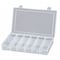 Durham Mfg Compartment Box with 12 compartments, Plastic, 1-3/4" H x 10-13/16 in W SPOS12-CLR - alternate 1