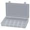 Durham Mfg Compartment Box with 13 compartments, Plastic, 1-3/4" H x 10-13/16 in W SP13-CLEAR - alternate 1
