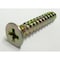 Zoro Select Con-Sert Screws Masonry Screw, 5/32" Dia., Flat, 1 in L, Carbon Steel Yellow Zinc, 100 PK 08100PS - alternate 2