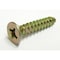 Zoro Select Con-Sert Screws Masonry Screw, 1/4" Dia., Flat, 3 1/2 in L, Carbon Steel Yellow Zinc, 100 PK 14312PS - alternate 3