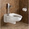 American Standard Toilet Bowl, 1.28 to 1.6 gpf, Flushometer, Wall Mount, Elongated, White 2294011EC.020 - alternate 2