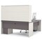 Bestar L Shaped Desk L-Shape Workstation, 82.9" D X 65.9" H, 71.1" W X Melamine, Slate/Sandstone 93859-59 - alternate 4