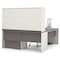 Bestar L Shaped Desk L-Shape Workstation, 82.9" D X 65.9" H, 71.1" W X Melamine, Slate/Sandstone 93867-59 - alternate 4