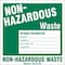 Brady Non Hazardous Waste Label, 6 In. H, PK50 121159 - alternate 1
