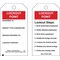 Brady Lockout Tag, 5-3/4 x 3 In, OSHA, Met, PK10 50194 - alternate 1