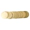 Brady Blank Tag, Brass, 2 in H x 2 in W, 2 in Dia., Brass, Round, 25 PK 23211 - alternate 1