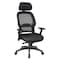 Office Star Executive Chair Managers Chair, Adjustable Arms, 19-3/4" to 22-1/2" Height, Mesh, Black 25004 - alternate 1