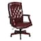 Office Star Executive Chair, Vinyl, Brown, 17" Seat Ht TEX232-JT4 - alternate 1