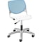 Kfi Task Chair, 15-1/2" to 20", Sky Blue, White TK2300-BP35-SP08 - alternate 1