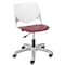 Kfi Task Chair, 15-1/2" to 20", White, Burgundy TK2300-BP08-SP07 - alternate 1
