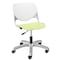 Kfi Task Chair, 15-1/2" to 20", White, Lime Green TK2300-BP08-SP14 - alternate 1