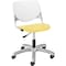 Kfi Task Chair, 15-1/2" to 20", White, Yellow TK2300-BP08-SP12 - alternate 1