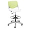 Kfi Poly Adjustable Stool, Perforated Back, Color: Lime Green, White DS2300-BP14-SP08 - alternate 1