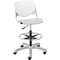 Kfi Poly Adjustable Stool, Perforated Back, Color: White, Light Gray DS2300-BP08-SP13 - alternate 1