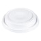 Dart Lid for 12 to 24 oz. Hot Cup, Dome, Sip Through, White, Pk1000 16EL - alternate 1