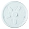 Dart Lid for 8 oz. Hot Cup, Flat, Vented, White, Pk1000 8JL - alternate 1